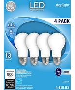 General Electric 93098314 8W Medium Base A19 LED 60W Equivalent Bulb, Da... - $31.07