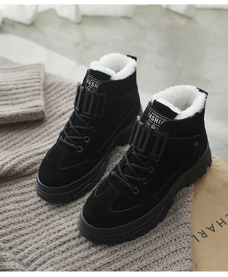 Women Winter Snow Boots 2024 New Fashion Style High-top Shoes Casual Woman Water - £162.85 GBP