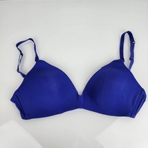 gilligan o&#39;malley Nursing Maternity Bra 34D No Wire Super Soft Blue Slee... - $9.89