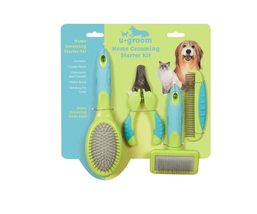 MPP Dog and Cat Home Grooming Kit Slicker Rotating Pin Brush Comb Nail Trimmer 4 - £37.84 GBP+