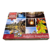 Melissa &amp; Doug Autumn Snapshots 1000 Pc 12+ Fall Nature Tree Jigsaw Puzz... - £15.62 GBP