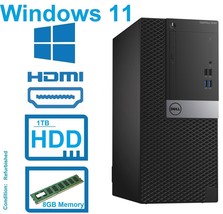 Dell i5 Desktop Tower Computer Clearance!!! 3.20 Intel 1TB Hdd Windows 11 Hdmi - £119.43 GBP