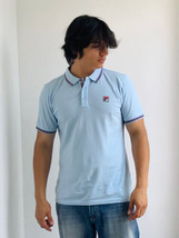 Men’s Fila Lt Blue Short Sleeve Polo Shirt NWT - £46.20 GBP