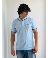 Men’s Fila Lt Blue Short Sleeve Polo Shirt - $59.00