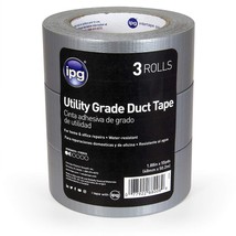 IPG - 6555SL Utility Grade Duct Tape 1.88&quot; x 55 yd, Silver (3-Pack) - $31.99