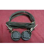 Trimm Commercial VINTAGE RADIO HEADPHONES earphones cloth cord PJ55 plug... - $552.96 MXN