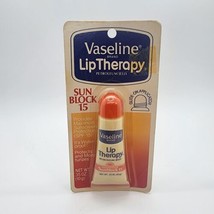 Vintage Vaseline Lip Therapy Sunblock 15 Petroleum Jelly Prop Rare Old Stock New - $69.25