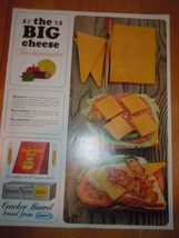 Vintage Kraft Cracker Barrel Cheese Print Magazine Advertisement 1965 - $4.99