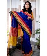 Exquisite Ikat  Khanda Saree - Handloom Party Wear Sari for Elegant Occa... - $299.00