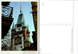 Germany Freiburg i. Breisgau Martinstor Sidewalk View Blue Sky Vintage Postcard - £7.49 GBP