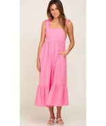 Heyson Womens Pink Overall Dress Adjustable Straps Plus Size XL Midi Dre... - $79.99