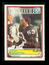 Vintage 1983 TOPPS Football Trading Card #304 ROD MARTIN Los Angeles Raiders - £3.94 GBP