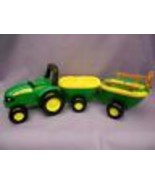 John Deere Tractor Trailer Hayride With Animal Sounds / Plays &quot;Old McDon... - £9.89 GBP