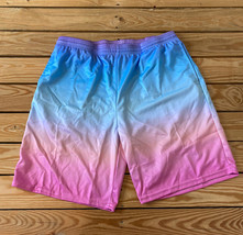 vapor 95 NWOT Men’s ombré Athletic shorts size 36 Pink Blue E5 - £20.99 GBP