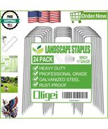 Durable Galvanized Garden Stakes - 24 Pack Heavy-Duty U-Shaped Landscape... - $192.83 MXN