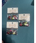 Sewology Buttons Ladybugs Glitter 172551 red green pink 2010 - $11.15 CAD