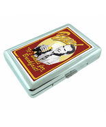 Vintage Poster D256 Silver Metal Cigarette Case Wallet Beer It&#39;s For Bre... - $23.53 CAD