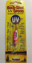 Northland Tackle BRUVS4-26 UV Buck Shot Rattle Spoon Pink Tiger 1/4 oz L... - £13.32 GBP