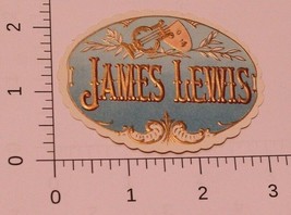 Vintage James Lewis Cigar Label  - $4.94