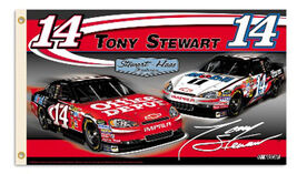 3x5 tony stewart polyester flag 3652 thumb200