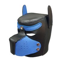 Pet Play Full Head Leather Dog Mask - £227.81 GBP