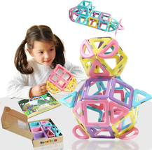 Magnetic Tiles Toys for 3 Year Old Girls, Magnetic Blocks for Toddler Girl Toys, - £32.48 GBP