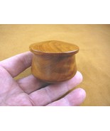 (BOX-232) BURL BOX small Thuya Wood African carved carving boxes Morocco... - $42.26 CAD