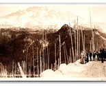 RPPC Horse Drawn Cart on Road Through Paradise Valley Mt Rainier WA Post... - £15.83 GBP