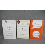 Lot of 3 Malcolm Gladwell Books Outliers The Tipping Point Talking to St... - £11.36 GBP
