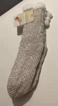 NEW Fuzzy Long Shimmer Slippers Socks Non Skid Sequin Women&#39;s Sizes 8-10... - $15.05 CAD