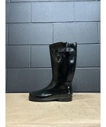 Capelli Black Rubber Mid Calf Rain Chore Muck Boots Women’s 9 - £19.49 GBP