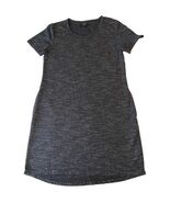 32 Degrees Women Size M Short Sleeve Casual T -SHIRT Dress Gray Pockets - $376.12 MXN