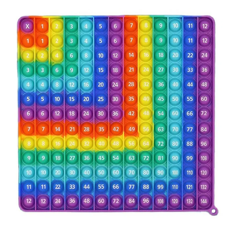 24cm Big Size Digital Multiplication Table Montessori Push Bubble Kids Toy - £11.55 GBP+