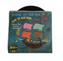 Vintage Vinyl 7” 45 RPM Cricket Records Children’s SONGS OF THE SEA 1950s - £17.57 GBP