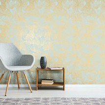 Peel And Stick Wallpaper With Green And Gold Gingko Leaves Is Available From - £33.13 GBP