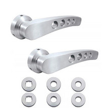 GMC Truck Interior Inside Brushed Aluminum Billet Door Handles Pair - £43.74 GBP