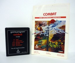 Combat Atari 2600 Video Game Cartridge w/Instruction Manual 1977 - £2.90 GBP