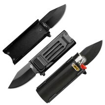 Munetoshi Mini Pocket Knife Lighter Holder Case and Belt Clip 1.95&quot; Blad... - €6,83 EUR