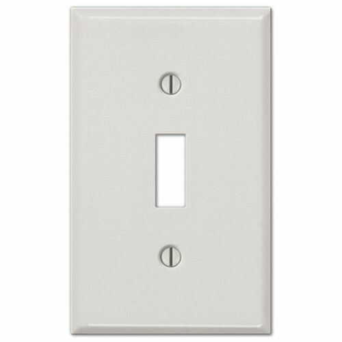 Creative Accents ALMOND Steel Single Toggle Wallplate Switchplate NEW - $5.72