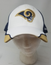 St. Louis Rams Hat On Field Cap Reebok Gold Navy Embroidered XL - £13.47 GBP