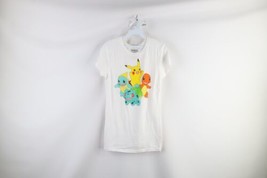 Pokemon Womens Medium Distressed Pikachu Charmander Bulbasaur Squirtle T... - $19.75