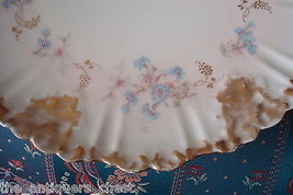 BLAKEMAN &amp; HENDERSON 1900s Limoges France platter, TRAY flowers and gold... - $123.75