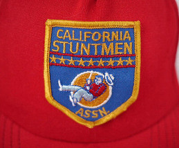 Vintage California Stuntmen Assn Sewn Patch Mesh Trucker Cap Hat One Size Adjust - £28.63 GBP