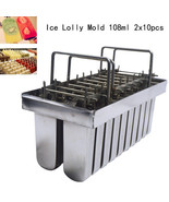 Food-Grade 20pcs Stainless Steel Ice Lolly Mold for Popsicle Ice Cream 1... - $108.25 CAD
