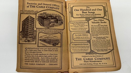 The One Hundred And One Best Songs Revised Edition The Cable Company 1926 Item image 8