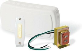 Nutone BK115LWH Door Chime Kit, Wired, Lighted Push Button, 16-v Transfo... - $19.64
