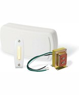 Nutone BK115LWH Door Chime Kit, Wired, Lighted Push Button, 16-v Transfo... - $373.93 MXN