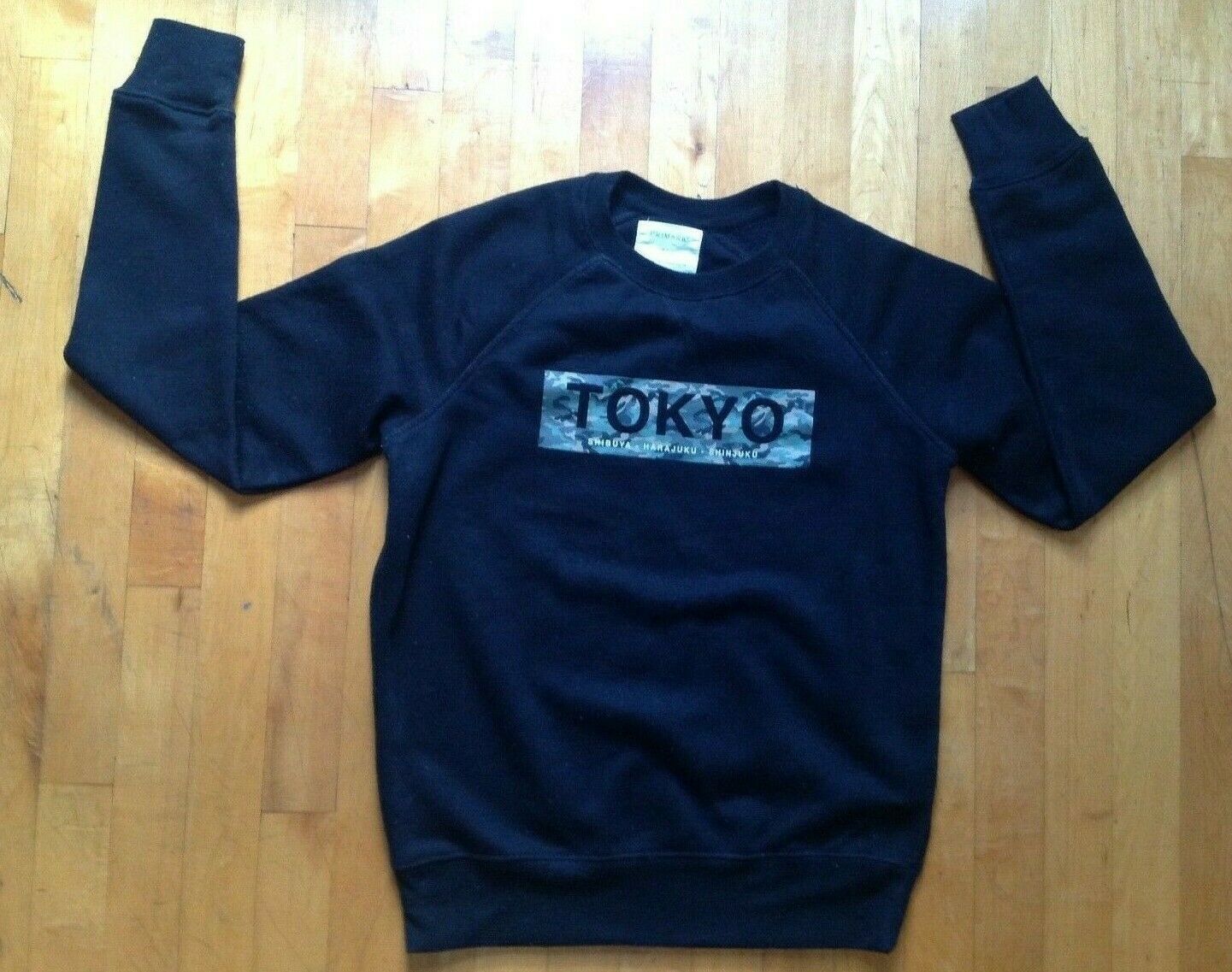 Primary image for PRIMARK Tokyo Black Camouflage  Long Sleeve Sweatshirt Size Small 