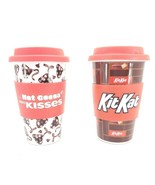 Hershey Kisses Kit Kat Coffee Galerie Travel Mug Thermos Bundle - £32.99 GBP