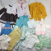 Vtg Estate Misc baby Kids Dress Pants Clothes lot of Sold As Is FLAWS - £31.65 GBP
